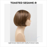 Load image into Gallery viewer, Tandi By Envy in Toasted Sesame-R-Light brown blend with medium brown roots
