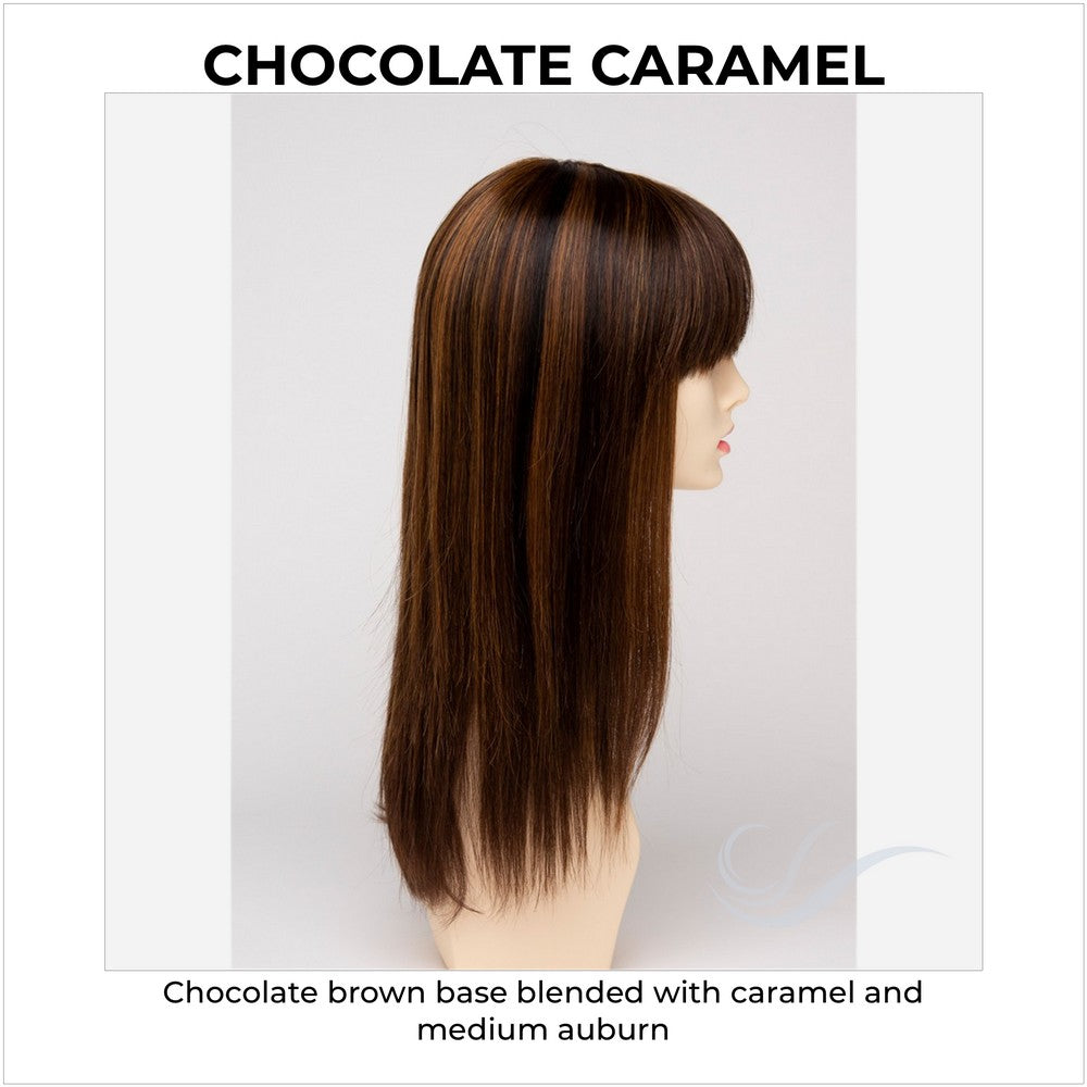 Taryn by Envy in Chocolate Caramel-Chocolate brown base blended with caramel and medium auburn