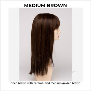 Taryn By Envy in Medium Brown-Deep brown with caramel and medium golden brown