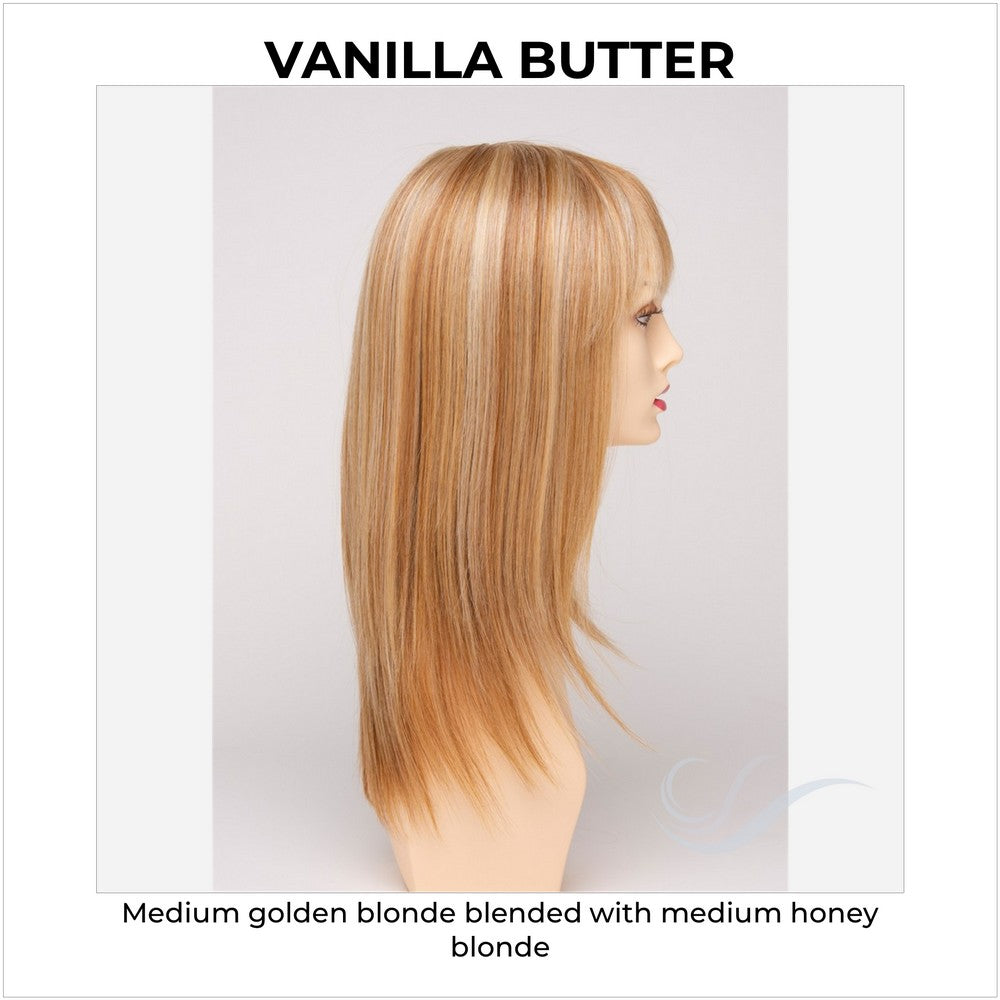 Taryn By Envy in Vanilla Butter-Medium golden blonde blended with medium honey blonde