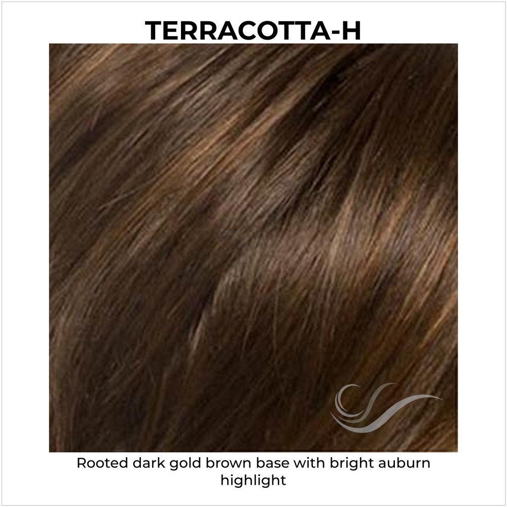Terracotta-H-Rooted dark gold brown base with bright auburn highlight