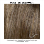 Load image into Gallery viewer, Toasted Sesame-Chocolate brown roots with a toasted brown and wheat blonde blend
