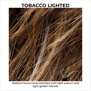 Tobacco Lighted-Medium brown base blended with light auburn and light golden blonde