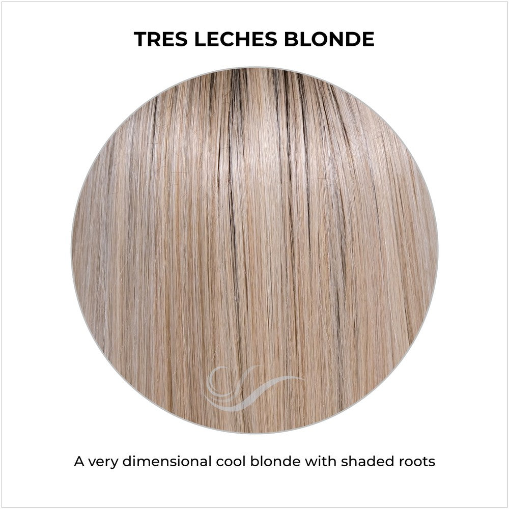Tres Leches Blonde-A very dimensional cool blonde with shaded roots