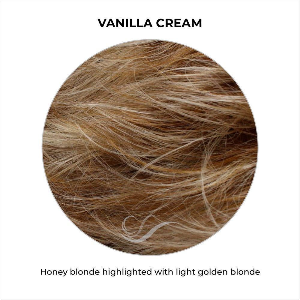 Vanilla Cream-Honey blonde highlighted with light golden blonde