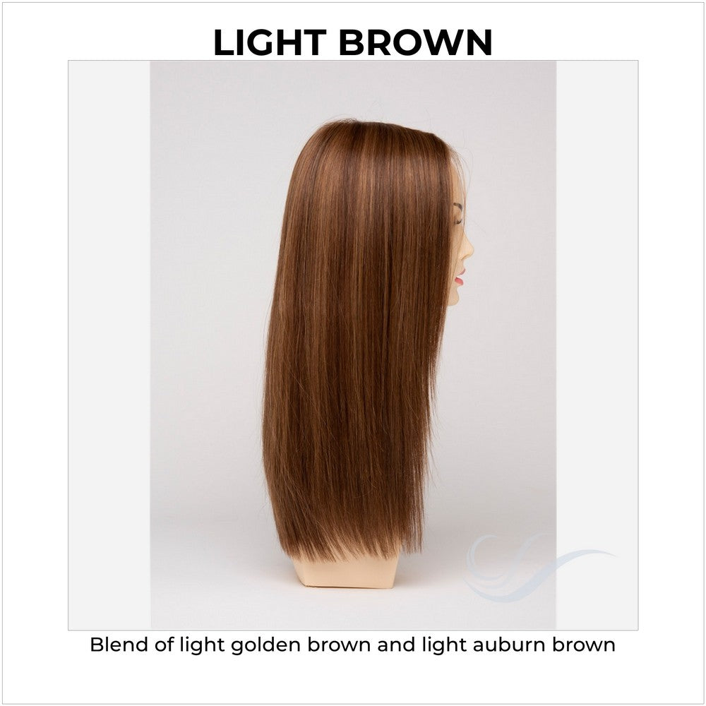 Veronica By Envy in Light Brown-Blend of light golden brown and light auburn brown