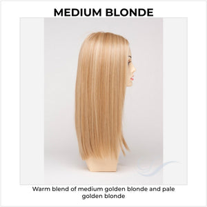 Veronica By Envy in Medium Blonde-Warm blend of medium golden blonde and pale golden blonde