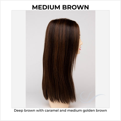 Veronica By Envy in Medium Brown-Deep brown with caramel and medium golden brown