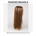 Load image into Gallery viewer, Veronica By Envy in Toasted Sesame-R-Light brown blend with medium brown roots
