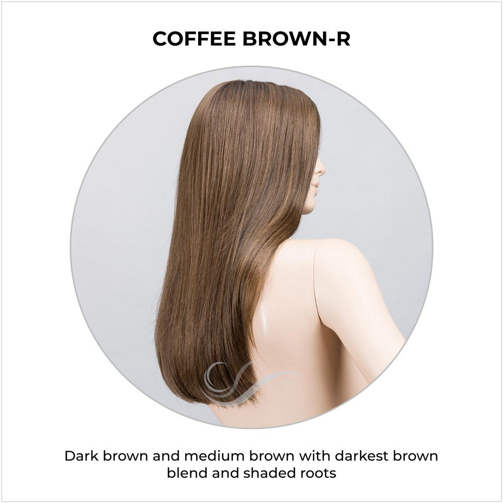 Vita wig by Ellen Wille in Coffee Brown-R-Dark brown and medium brown with darkest brown blend and shaded roots