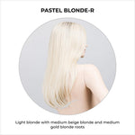 Load image into Gallery viewer, Vita wig by Ellen Wille in Pastel Blonde-R-Light blonde with medium beige blonde and medium gold blonde roots
