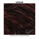 Load image into Gallery viewer, VOGUE-Darkest brown and deep red blend
