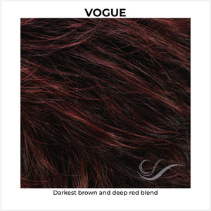 VOGUE-Darkest brown and deep red blend