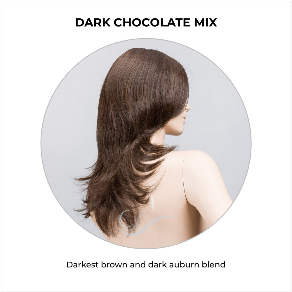 Voice wig by Ellen Wille in Dark Chocolate Mix-Darkest brown and dark auburn blend