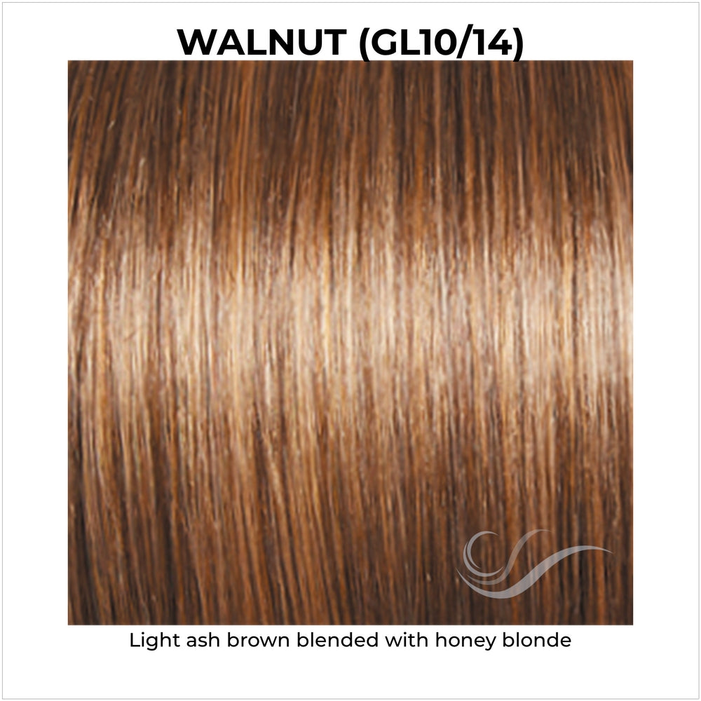 Walnut (GL10/14)-Light ash brown blended with honey blonde