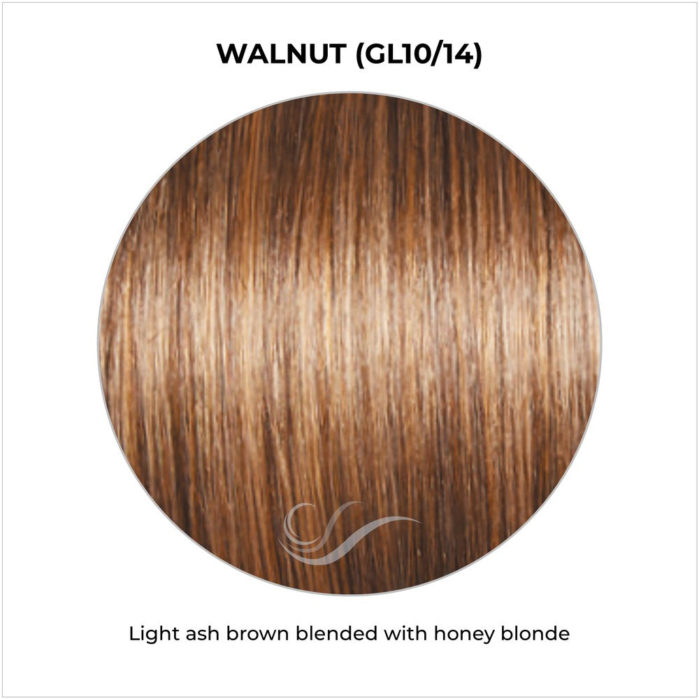 Walnut (GL10/14)-Light ash brown blended with honey blonde