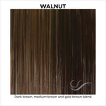 Load image into Gallery viewer, Walnut-Dark brown, medium brown and gold brown blend
