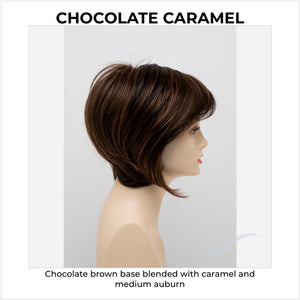 Whitney By Envy in Chocolate Caramel-Chocolate brown base blended with caramel and medium auburn