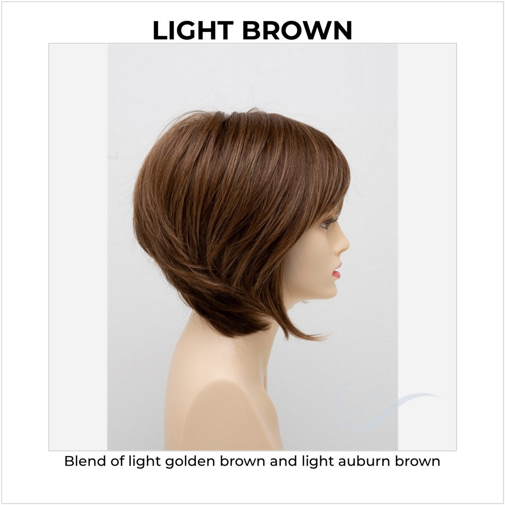 Whitney By Envy in Light Brown-Blend of light golden brown and light auburn brown
