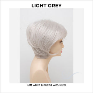 Whitney By Envy in Light Grey-Soft white blended with silver