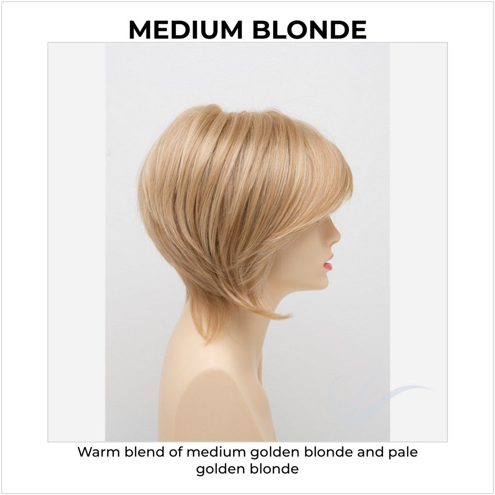 Whitney By Envy in Medium Blonde-Warm blend of medium golden blonde and pale golden blonde