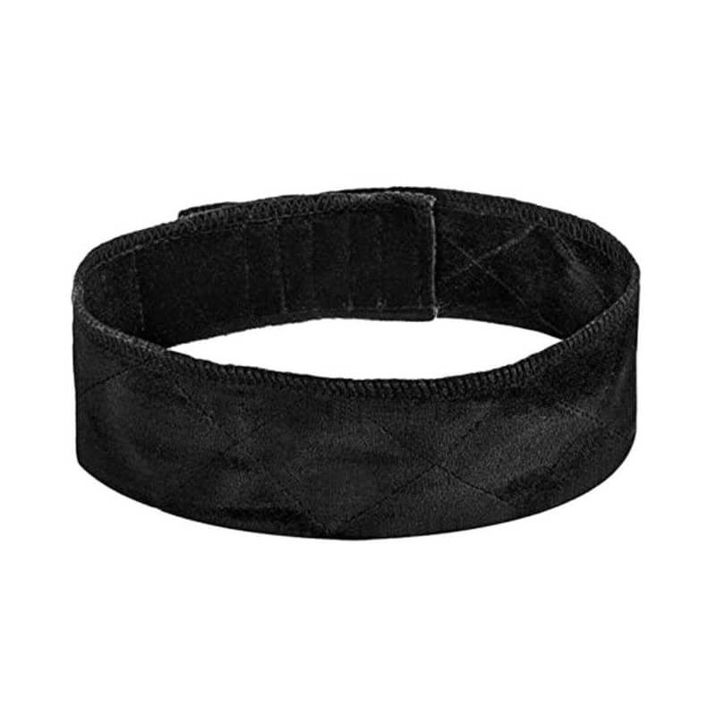 Velvet Wig Gripper Headband Black