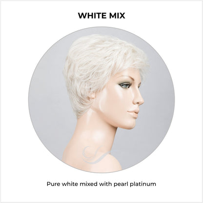 Yoko wig by Ellen Wille in White Mix-Pure white mixed with pearl platinum