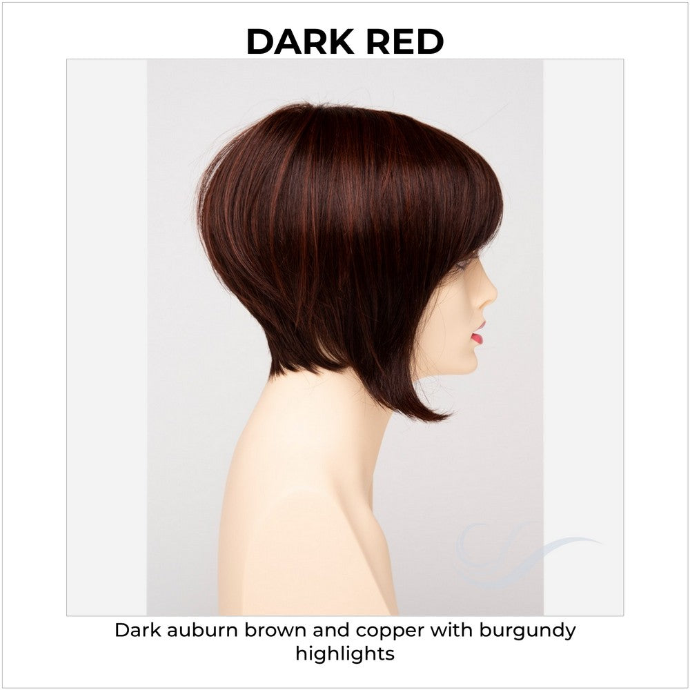 Yuri By Envy in Dark Red-Dark auburn brown and copper with burgundy highlights